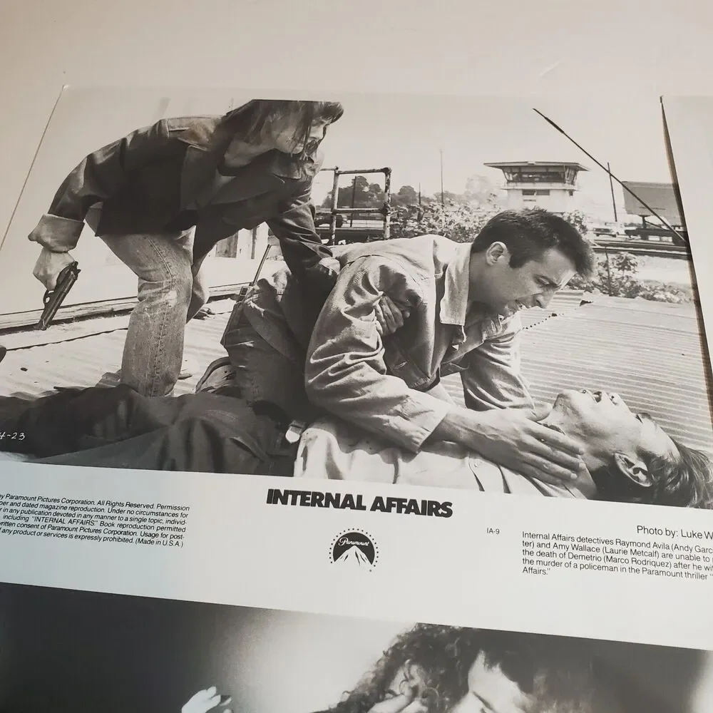Internal Affairs 1990 8x10 B&W Movie Photos Set Of 4 Richard Gere Baldwin Travis - Picture 2 of 12